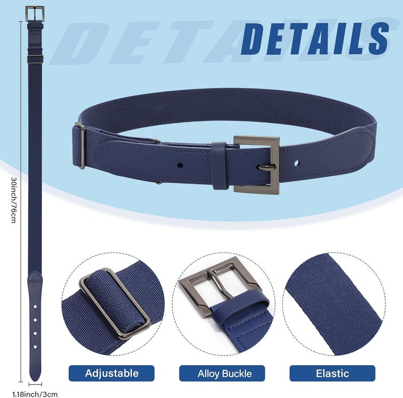 Kajeer Kid Belts for Boy Baseball Belt Softball Adjustable Fastpitch Belt Elastic Metal Buckle Youth Belt for Boys Girls - Image 2